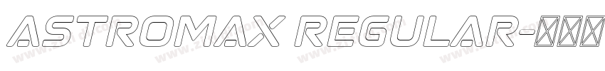 Astromax Regular字体转换